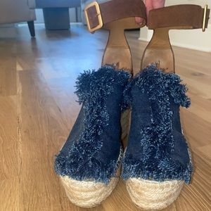 Chloe by Dior denim wedges